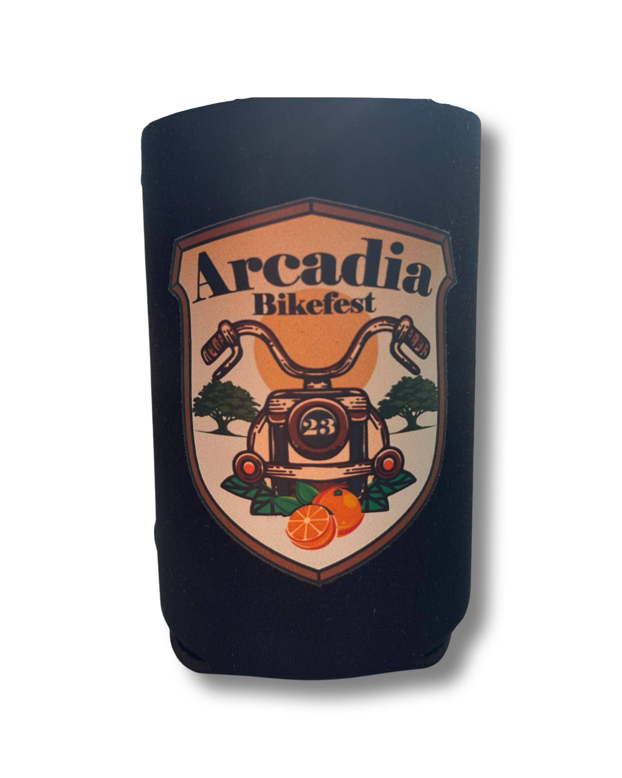 2024 Bike Fest Koozie Arcadia Main Street Program